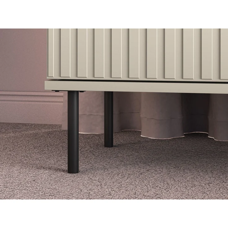 Selsey 'Caletto' Nachttisch mit Schublade, beige, ca. 53 x 50 x 34 cm – Bild 6