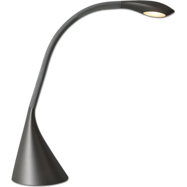 LED Schreibtischleuchte grau Näve Alf 450lm mit USB Port u. Touchdimmer