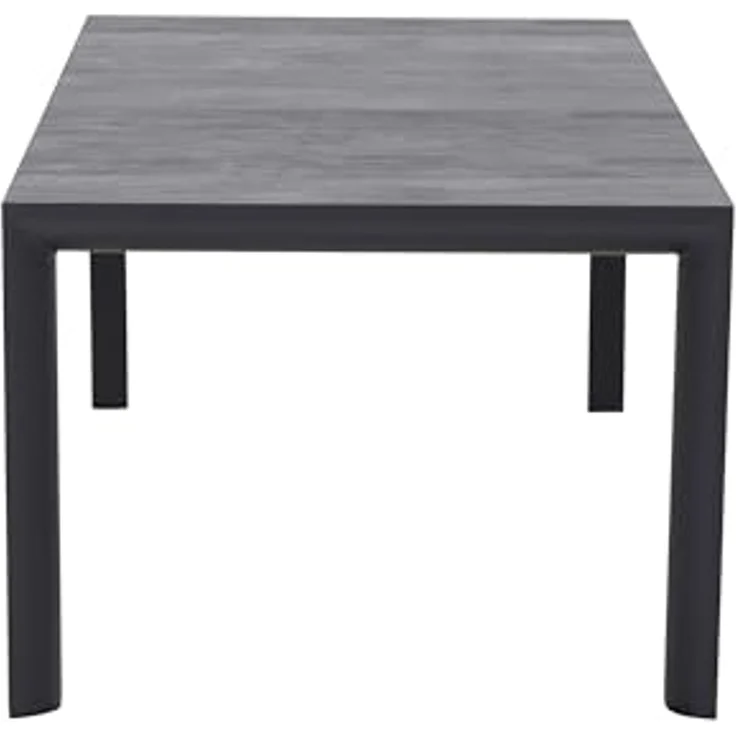 Siena Garden Silva Dining Tisch 180x100 cm ? Aluminium (matt anthrazit) & Keramikplatte (wood grey) – Bild 5