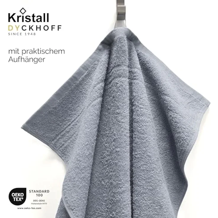 Dyckhoff Handtuch Set Kristall, Walkfrottee (Set, 10-St), mit feiner Bordüre – Bild 4