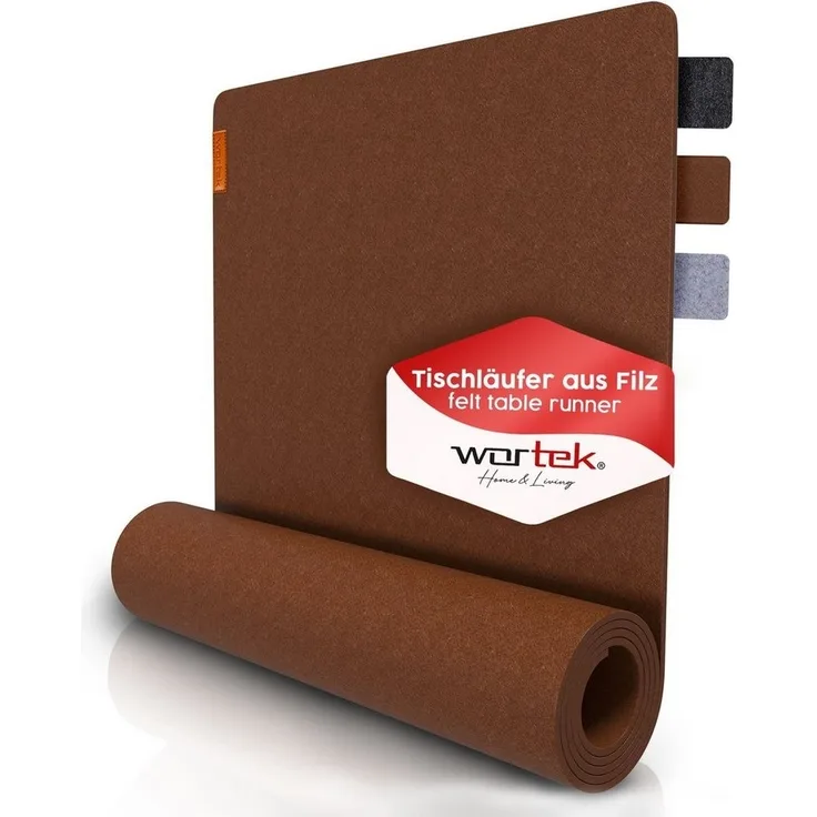 wortek Tischläufer Filz Tischläufer 150 x 40 cm – Filz Tischdecke, waschbare Filzläufer, Skandinavische Tischdeko, Tisch Filzläufer
