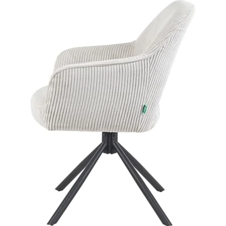 DUBI Möbel Drehstuhl Mika-Ben, Ergonomischer Drehstuhl mit 360°-Funktion, Hellgrau, Textil, 60x87x65 cm – Bild 5