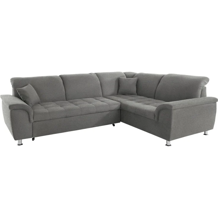 DOMO collection Ecksofa Franzi, zeitlos und elegant, moderne Sitzheftung, L-Form, wahlweise mit Kopfteilverstellung (dann Breite: 275 cm) – Bild 2