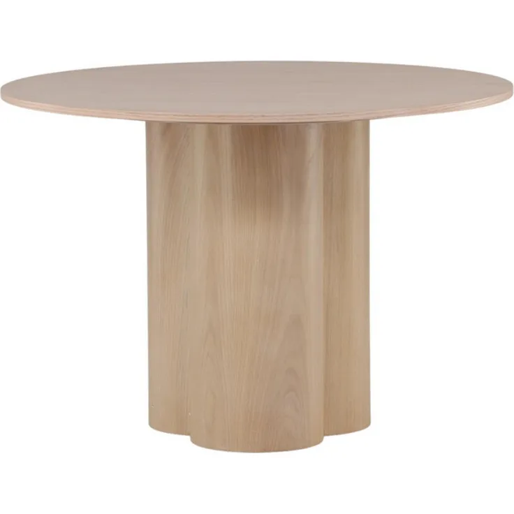 Livetastic Couchtisch, Rund, Weiß, Eiche, 80x45x80 cm, einfacher Aufbau