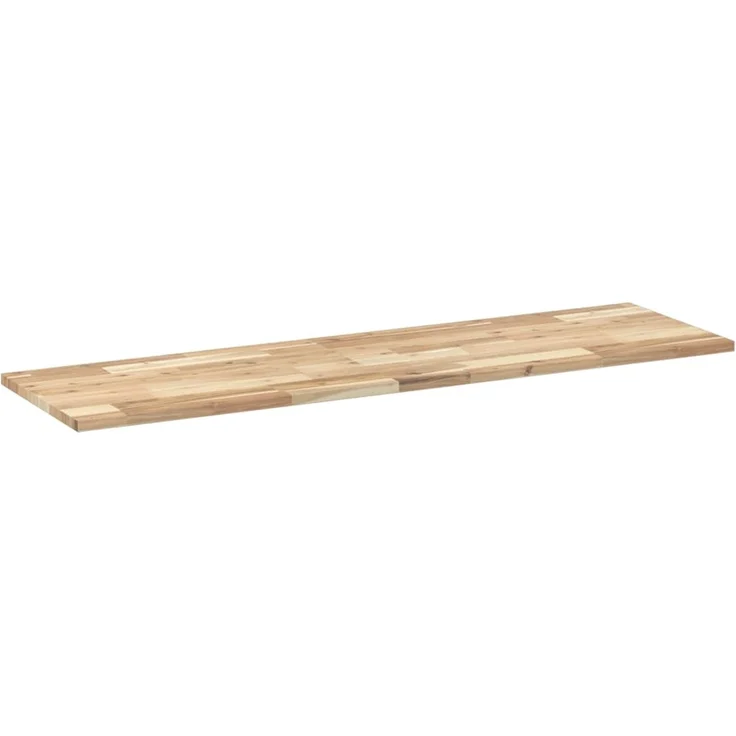 Schweberegal 2 pcs, Bücherregal Wand, Wandregal 140x40x2 cm Massivholz Akazie Unbehandelt – Bild 6