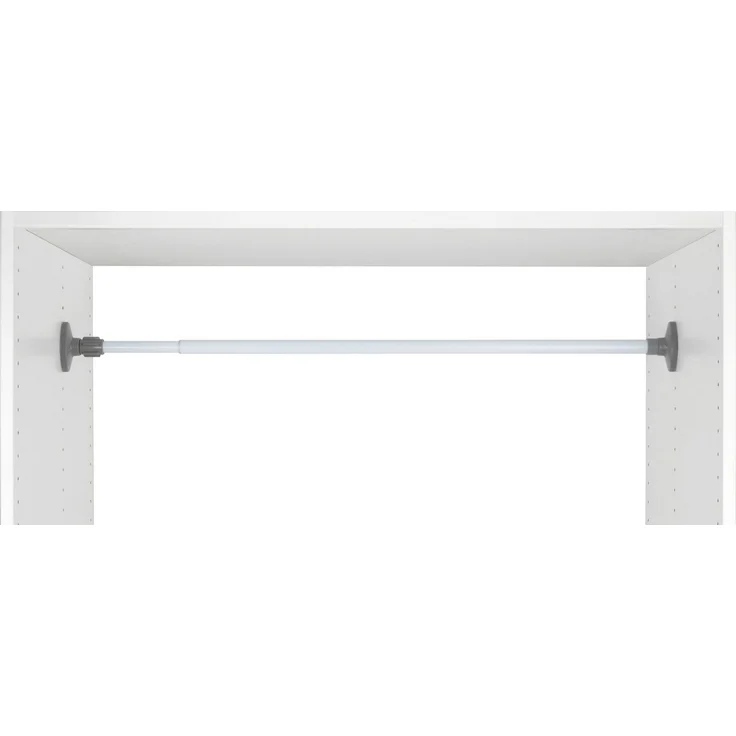 WENKO Klemmstange Herkules, ausziehbar, geklemmt, Kunststoff, Metall, 80-145 cm, stufenlos ausziehbar – Bild 4