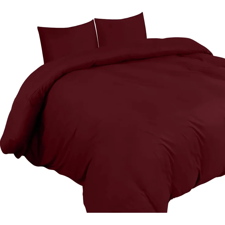 Utopia Bedding Bettwäsche 220x240 Set - Mikrofaser Bettbezug 240x220 cm + 2 Kissenbezüge 65x65 cm - Burgund – Bild 3