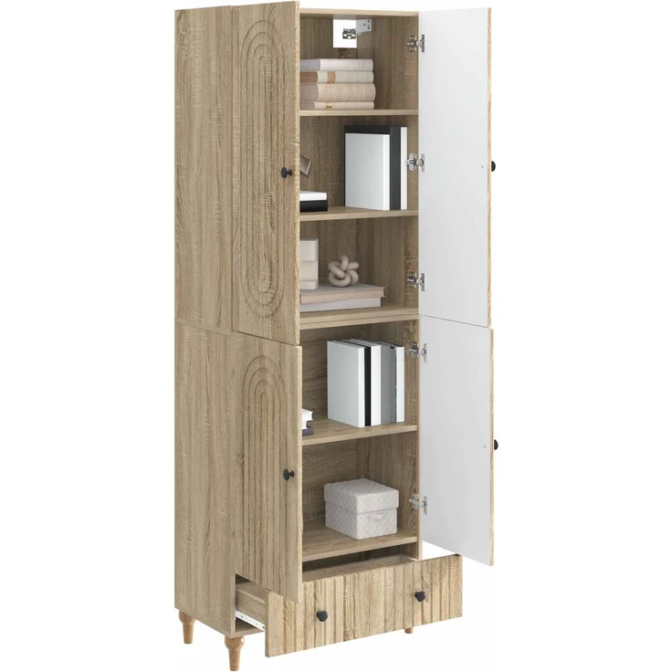 vidaXL Schrankset 2 pcs 66 x 34,5 x 95 cm Holzwerkstoff 3416432 – Bild 2