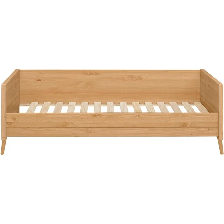 Lüttenhütt Jugendbett Ellen, aus massivem Kiefernholz, in 2 verschiedenen Farben, mit Holzfüßen – Bild 2