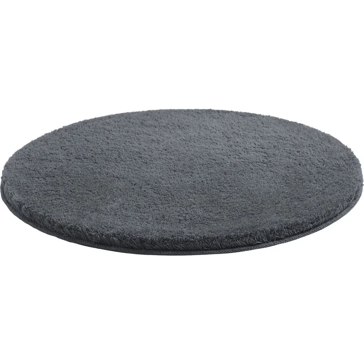 OTTO home Badematte Merida, Badvorleger, Badezimmer Teppich, Höhe 32 mm, rutschhemmend beschichtet, fußbodenheizungsgeeignet, schnell trocknend, strapazierfähig, Kunstfaser, rund, Badteppich, Uni Farben, rechteckig, rund & als 2-tlg. Set erhältlich