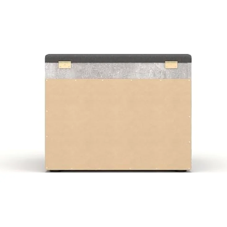 KOMTO Schuhschrank Schuhbank mit Sitzfläche - Schuhregal Bank mit Stauraum Sofia Beton 60 x 48 x 32 cm – Bild 7