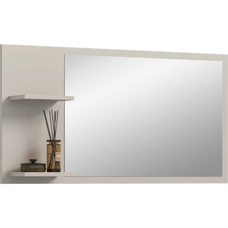 Spiegel (B/H/T: 106x55x16 cm) in Kaschmir Nachbildung und Spiegelglas – Bild 1