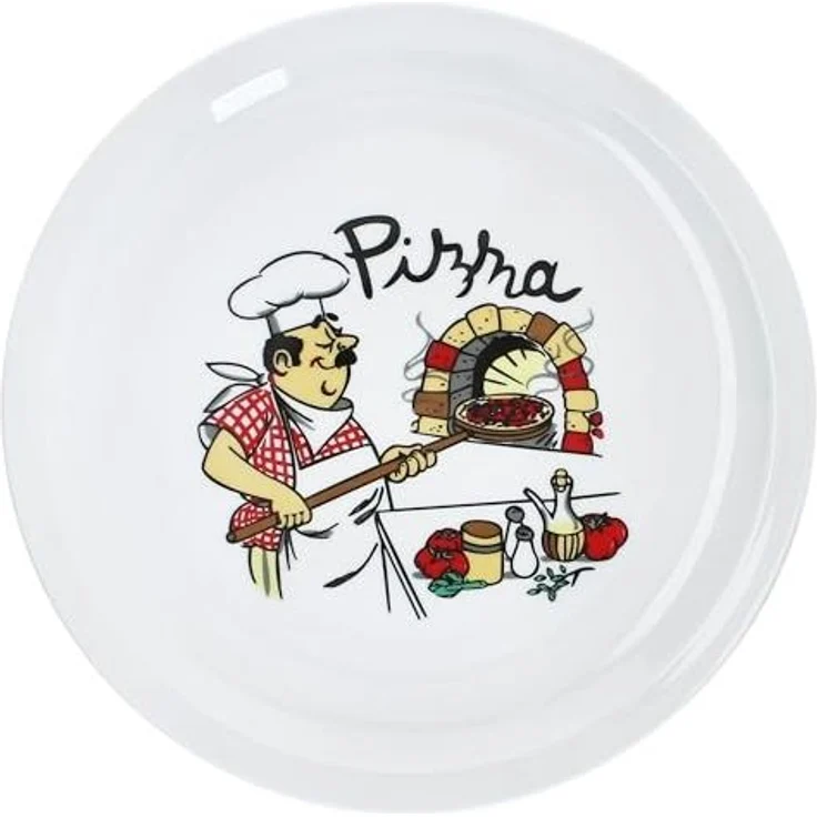 MamboCat Pizzateller 6er Set Mario XXL Pizzateller Ø33,5cm 6 Pers. Teller Pizza Bäcker – Bild 3