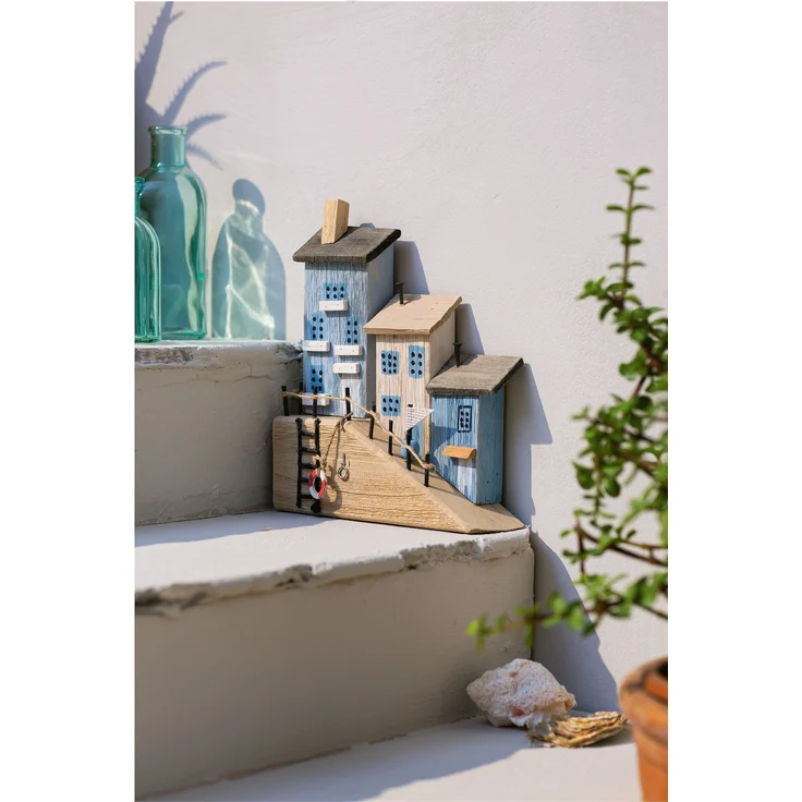 Dekohäuschen Hafenpromenade Wohndekoration Deko Tischdeko Wanddeko – Bild 2
