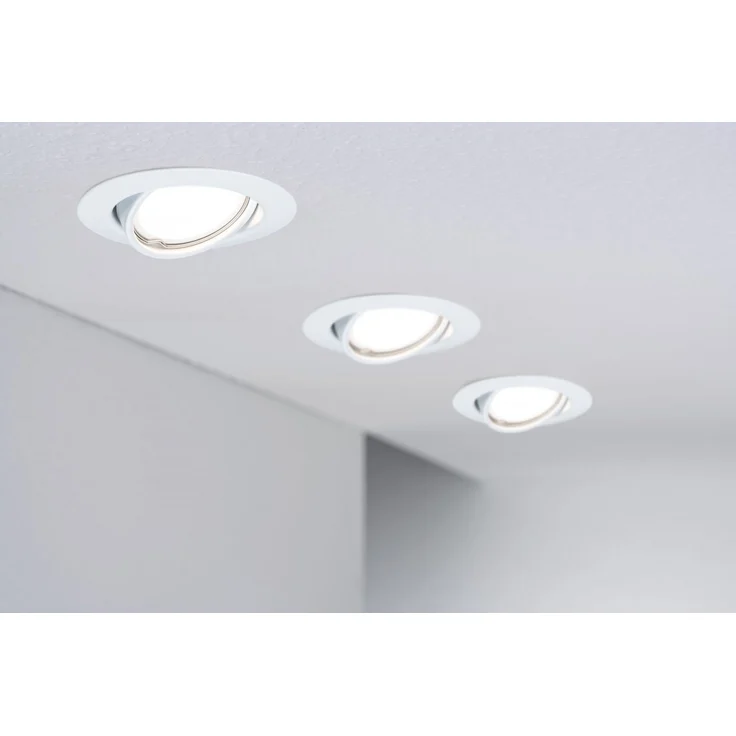 Paulmann No. 93400 LED Einbauleuchte Base rund 10x10W GU10 Weiß – Bild 6