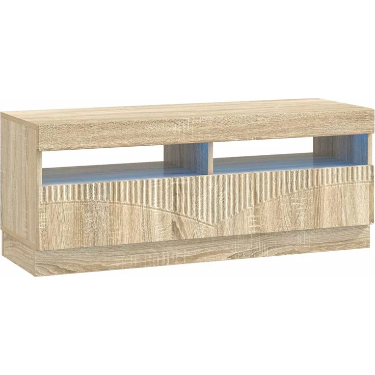 vidaXL LED-TV-Schrank HOORN 3 stk. Sonoma-Eiche Holzwerkstoff 3416839 – Bild 5