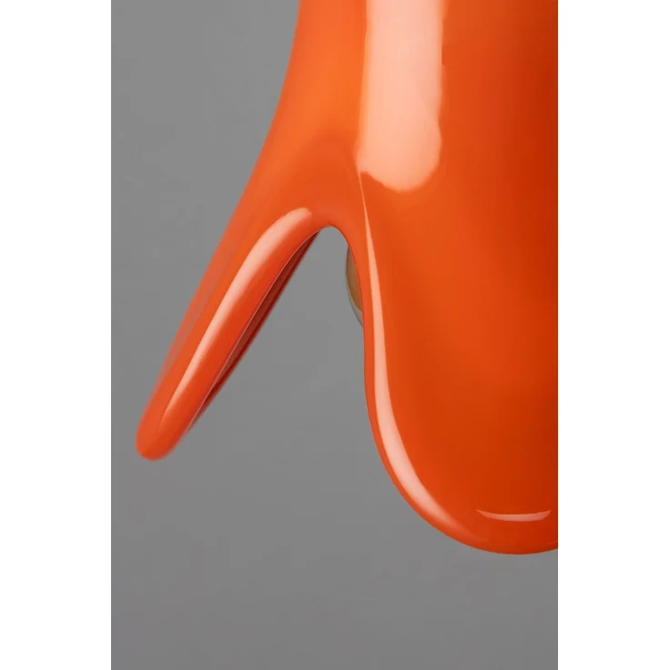 DutchBone Pendelleuchte Gable in Orange aus Glas mit E27-Fassung 13x13x15 cm – Bild 8