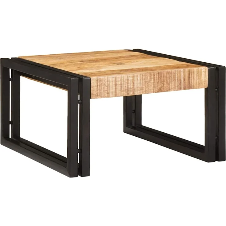 vidaXL Badregal Braun 40 x 50 x 23 cm Massives rohes Mangoholz 4102751 – Bild 2