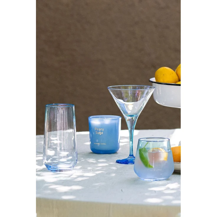 Hermia Concept 'Marsilya 345' Gläser-Set (4-teilig), Blau / Türkis, 6,8 x 6,8 x 8,8 cm, 345 ml – Bild 2