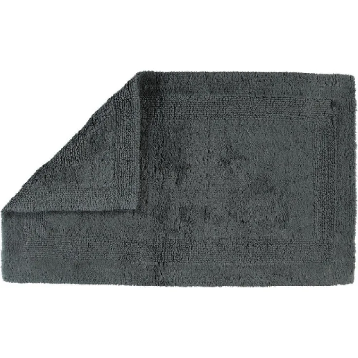 Cawö Wende-Badteppich Luxus Uni Anthrazit (70x120 cm) 1000-774-70/120