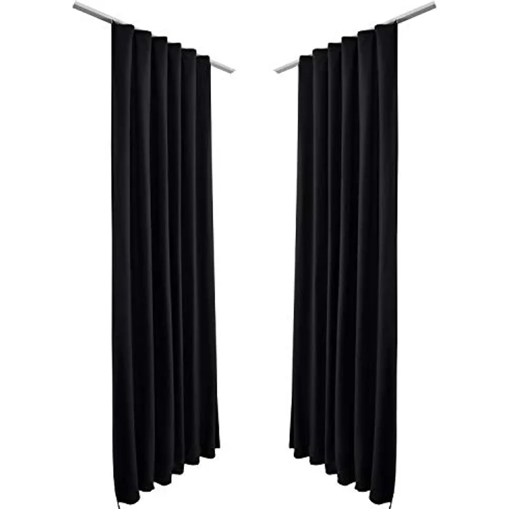 Beautissu Vorhang Amelie Luna, 2er Set Kräuselband Thermogardine 140x245cm – Bild 8