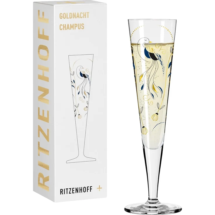 Ritzenhoff 1071043 Champagnerglas #43 GOLDNACHT Champus Christine Kordes 2024 in Geschenkbox – Bild 1