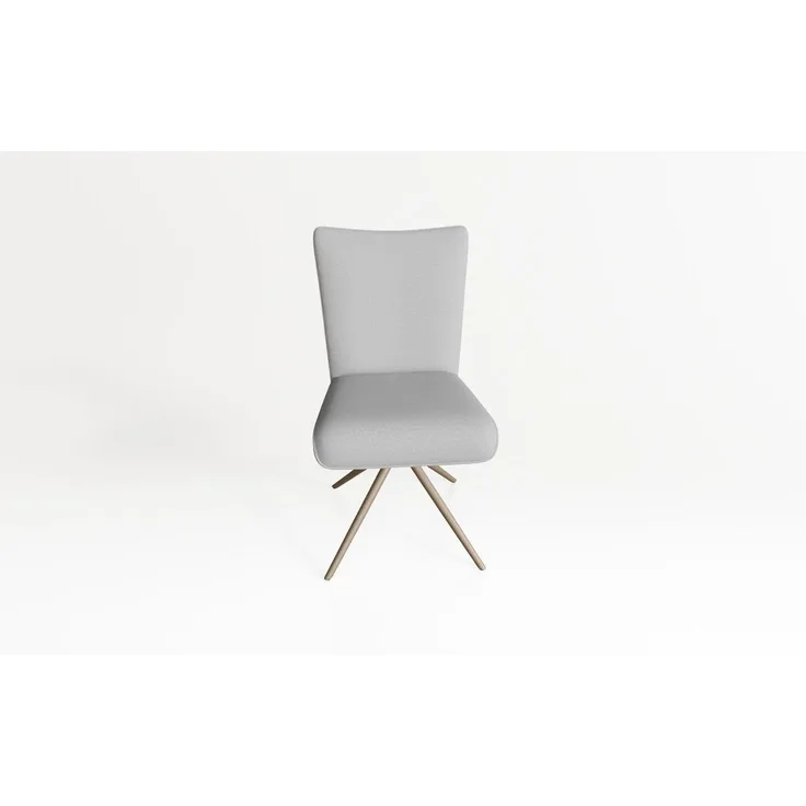 Einzelstuhl Deems Esszimmerstuhl Drehgestell Natural Gestell Beige