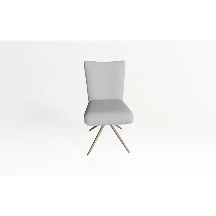 Einzelstuhl Deems Esszimmerstuhl Drehgestell Natural Gestell Beige