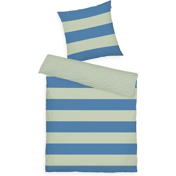 TOM TAILOR HOME Bettwäsche BOLD STRIPES in Gr. 135x200cm, 155x220cm oder 200x220cm, Renforcé, 2 teilig, new bedroom, mit farbigem Markenreißverschluss – Bild 2