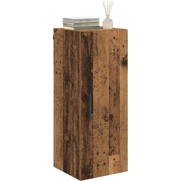 vidaXL Wandschrank Altholz 34,5 x 34 x 90 cm Holzwerkstoff 882613 – Bild 3