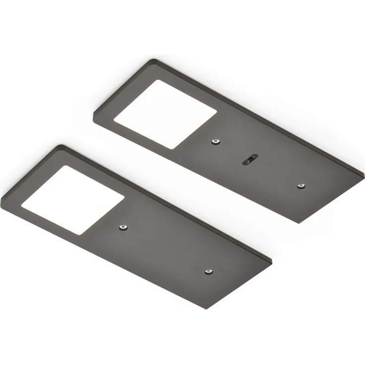 AstraLED SE Set-2 Unterbodenleuchten schwarz matt 3000 K warmweiß / Nischenleuchten / Lumica