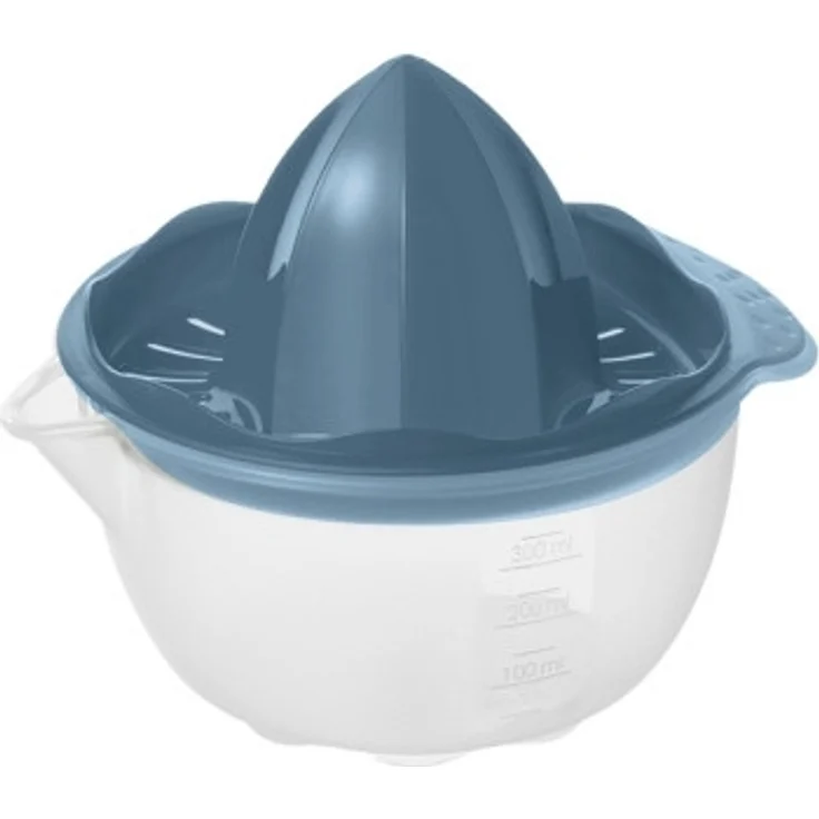 Rotho Zitruspresse Onda 0,3 L blau Zitronenpresse Orangenpresse Entsafter – Bild 2