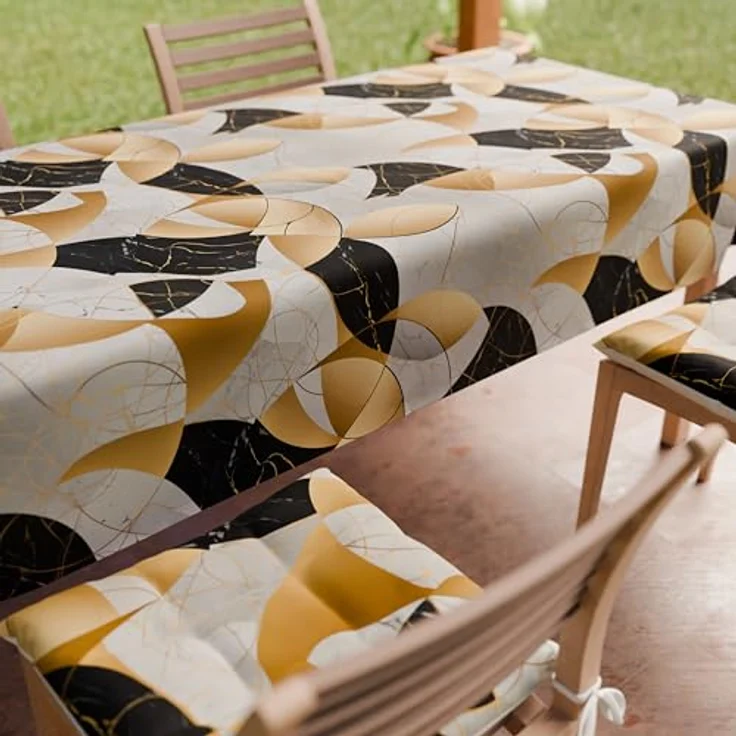 PETTI Artigiani Italiani - Tischdecke, Tischdecke, Küchentischdecke im Baumwolldesign Lidia Green X12 Sitzplätze (140x240 cm) 100% Made in Italy – Bild 7