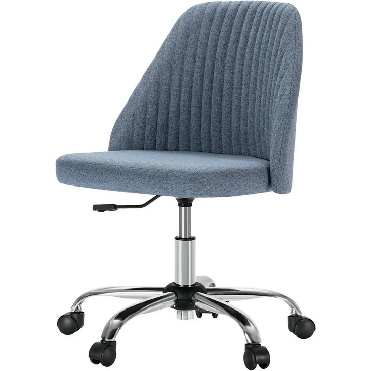 DUMOS Bürostuhl ergonomischer ohne Armlehnen Schreibtischstuhl office chair Drehstuhl, höhenverstellbarer Bürostuhl