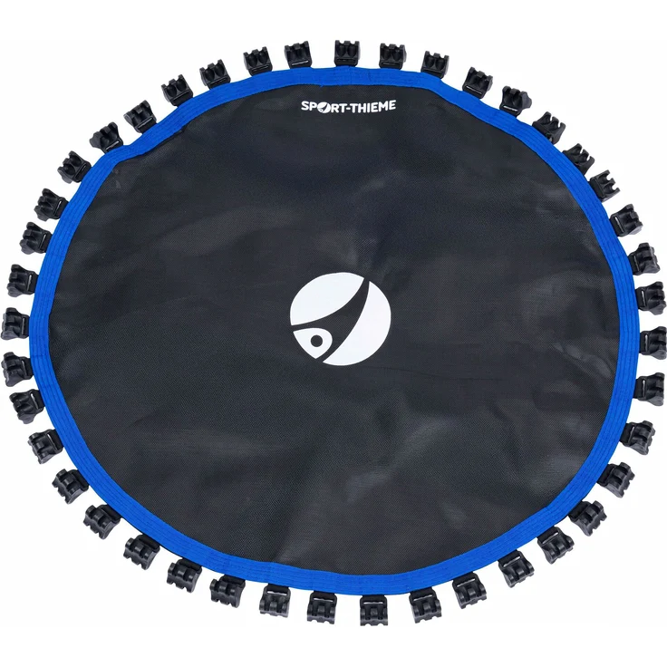 Sport-Thieme Trampolin-Sprungtuch für Jump 4 Pro, schwarz-blau, hohe Reißfestigkeit, optimale Gummiseilaufhängung, 90 cm Sprungfläche