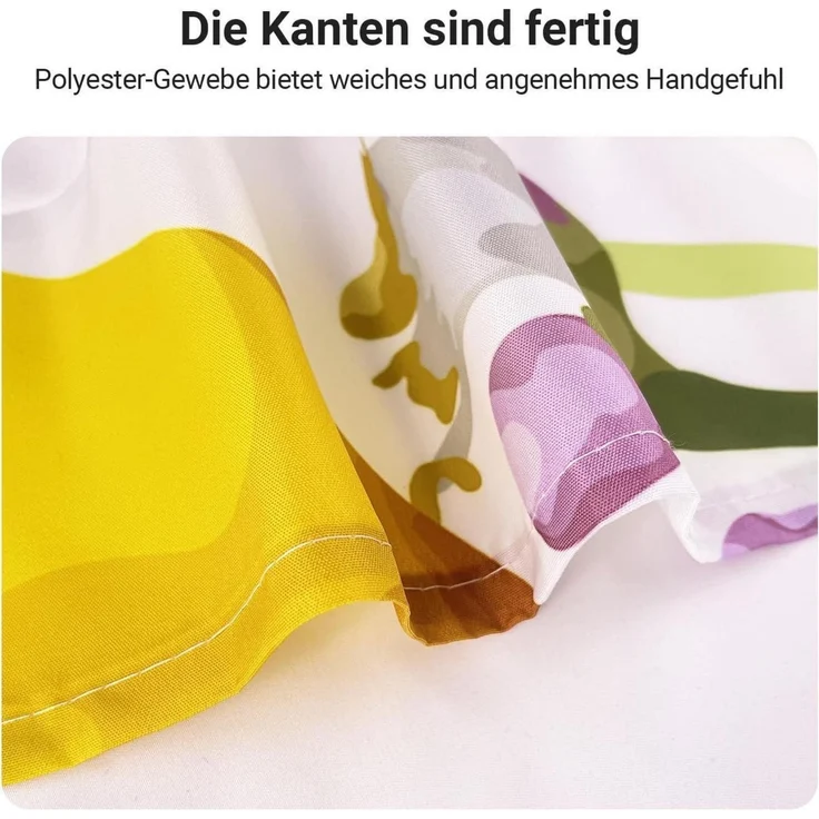 Duschvorhang 150x200cm Zitrone Blatt Wasserabweisend Polyester Badezimmer – Bild 5
