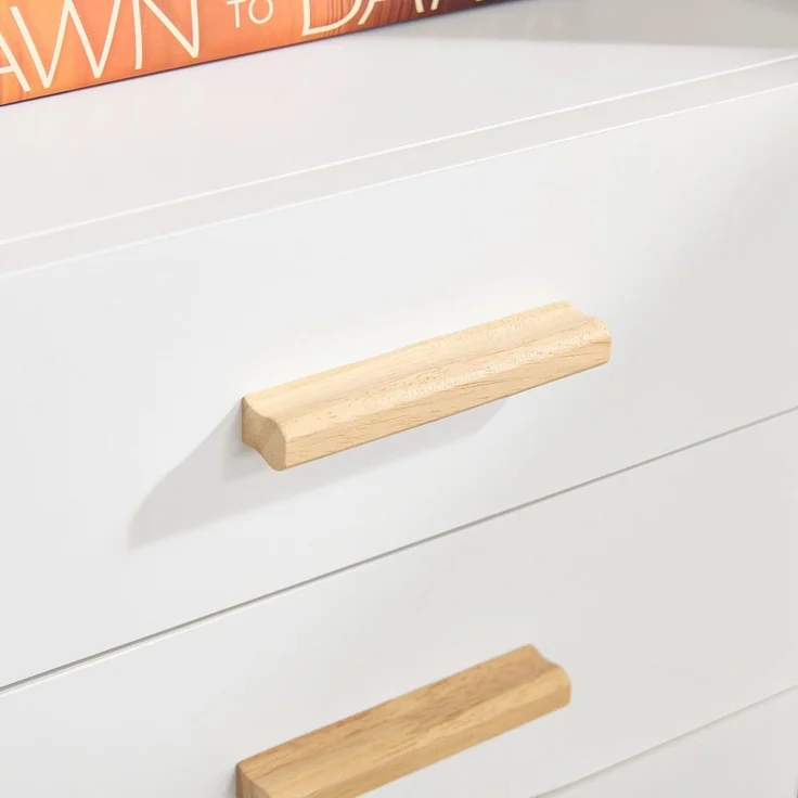 SoBuy ASK07-WN Schubladenschrank Büro, MDF, Lackiert, Weiß, 65 x 58 x 35 cm – Bild 8