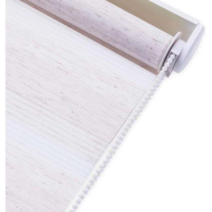 Deswell Doppelrollo Klemmfix ohne Bohren Leinen B60 x H230 cm (Stoffbreite 56cm) Rollos für Fenster ohne Bohren für Fenster mit Lichtdurchlässig & Verdunkelnd/Höhe Stufenlos Verstellbar – Bild 9