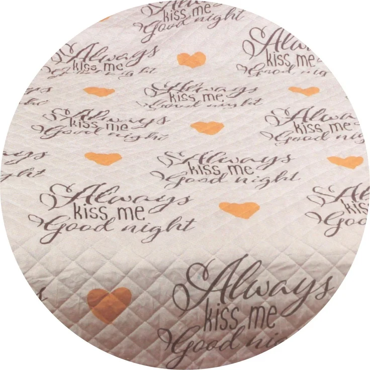 Tages-Decke XXL (220x240 cm) mit wattierter Zwischenlage, in verschiedenen gesteppten Patchwork Designs, Überwurf Steppbett (Design: Good Night) – Bild 2