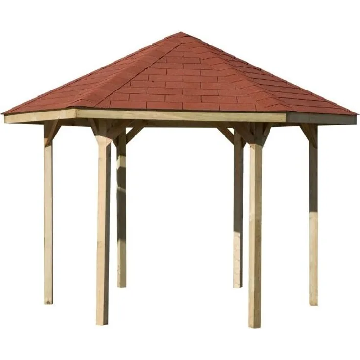 Pavillon 656 Gr. 1, Sparset inkl. Schindeln,rot