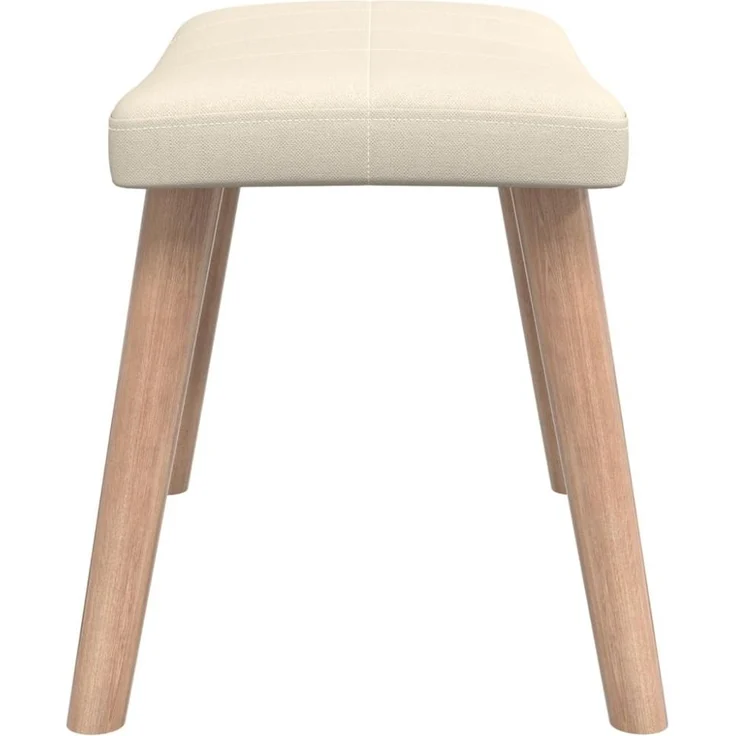 vidaXL Relaxsessel mit Hocker Creme Stoff [327932] – Bild 7