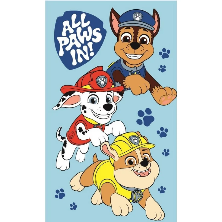 PAW PATROL Handtuch Handtuch 100% Baumwolle, 30x50 cm, schnelltrocknend & bedruckt – Bild 1