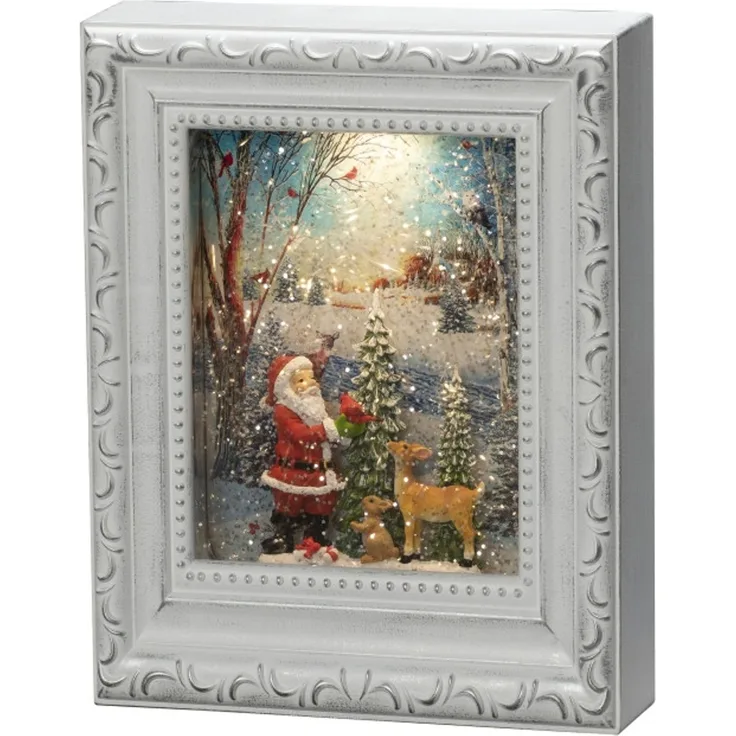 Konstsmide LED Wasserlaterne Bilderrahmen Weihnachten 7,5cm x 5cm x 22 cm