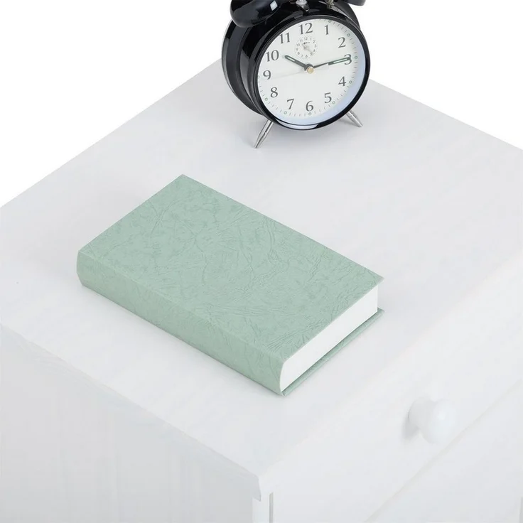 IDIMEX Nachtkommode RONDO, Nachttisch RONDO Kiefer massiv lackiert mit 2 Schubladen im Landhausst – Bild 3