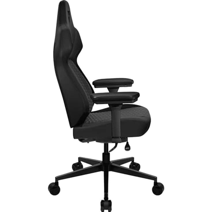 ThunderX3 CORE Smart Ergonomischer Gaming Stuhl, atmungsaktive Materialien, gepolsterte 3D-Armlehnen, belasten bis 125 kg, Racer Schwarz – Bild 4