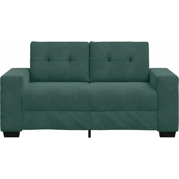 vidaXL Zweisitzer-Sofa Dunkelgrün 160 cm Samt 4105112 – Bild 3