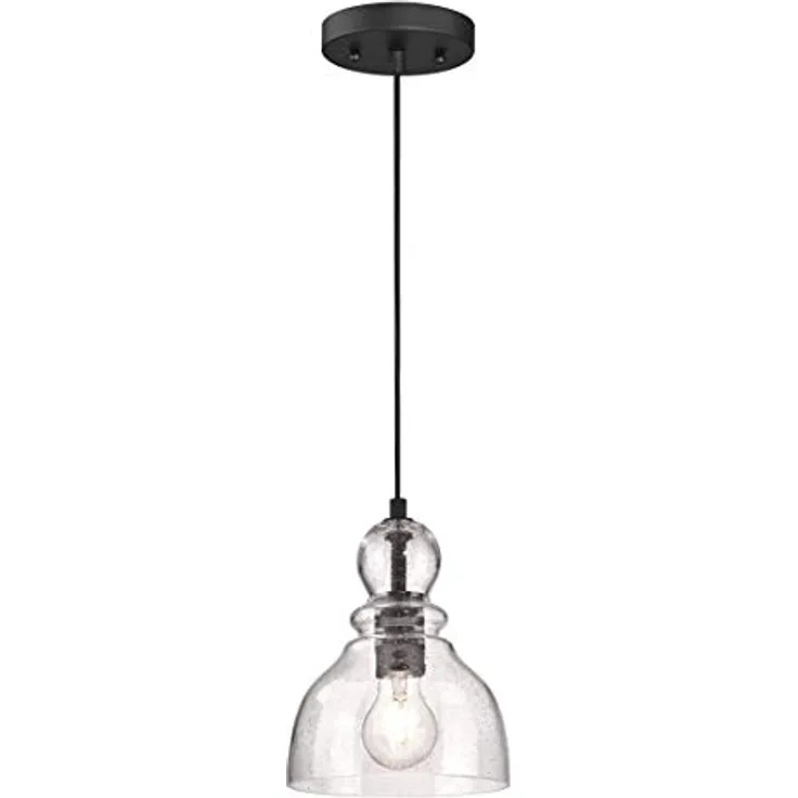 Westinghouse Hängeleuchte Fiona, bronzefarben geölt, Ø 18 cm, Pendelleuchte
