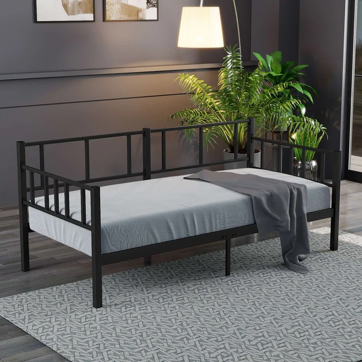 Skye Decor 'Daybed - Black 90x200' Tagesbett, Schwarz, 90 x 200 cm – Bild 1