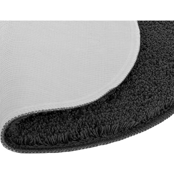 Brandsseller Badematte Rund Ø 60 cm Badteppich Badvorleger Badezimmerteppich Duschvorleger Schwarz – Bild 6