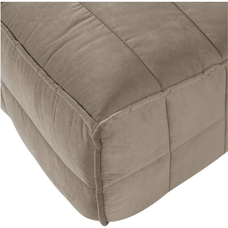 Esszimmerbank Cluster - Bouclé-Stoff warmes Taupe, 164 cm, mit Rückenlehne – Bild 4